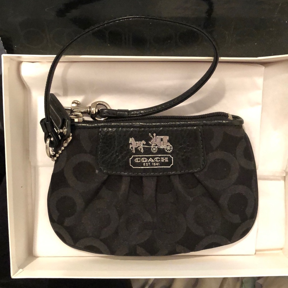 Black Coach Wristlet